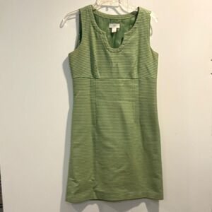 Ann Taylor Loft Green Sleeveless Dress